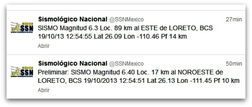 2 - 1 sismos en loreto de hoy sabado