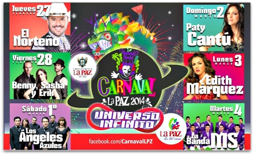 2 - 1 cartelera de artistas carnaval la paz 2013